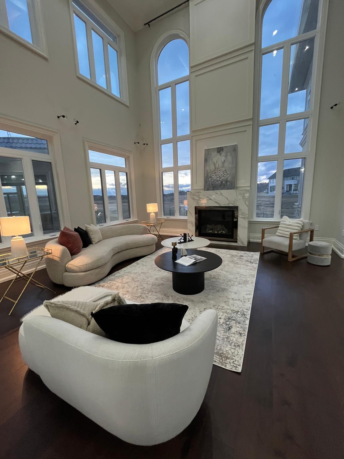 Beautifully staged living room